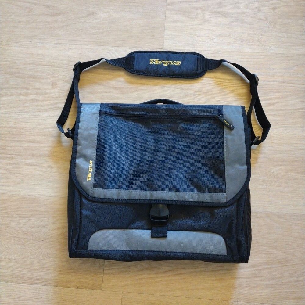 Targus CityGear Laptop Messenger Case Bag TCG200 Nylon 17" Shoulder Strap Handle - Picture 2 of 16